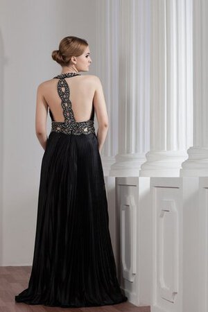 Robe de soirée longue avec perle trou de serrure a-ligne - Photo 9