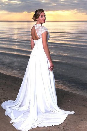 Abito da Sposa con Fusciacca moda con Nastro con Applique con Manica Corte V-Scollo - Foto 1