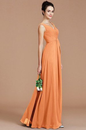 Robe demoiselle d'honneur avec chiffon ligne a avec sans manches v encolure dos nu - Photo 24