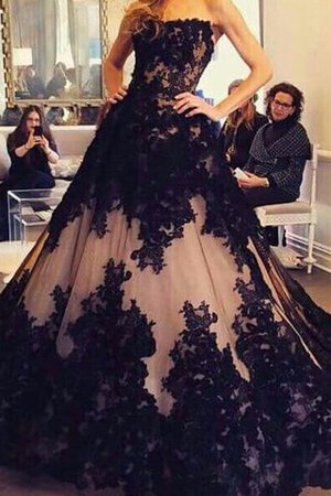 Abito da Ballo in Pizzo senza spalline Senza Maniche Moderno Cuore Ball Gown - Foto 1