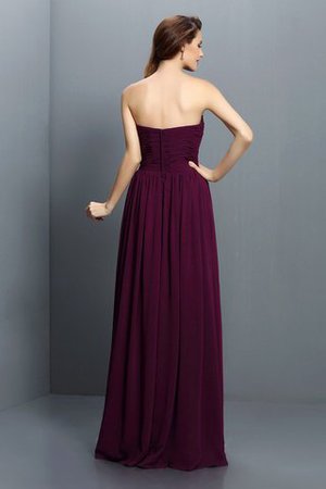 Robe demoiselle d'honneur plissé longue de princesse fermeutre eclair avec chiffon - Photo 30