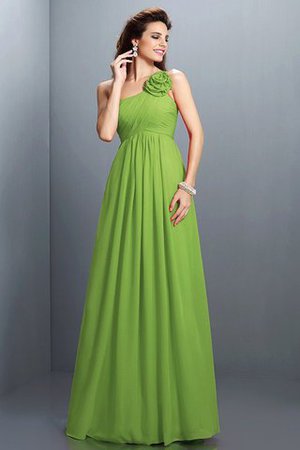 Ärmelloses A Linie Reißverschluss Plissiertes Brautjungfernkleid aus Chiffon - Bild 14