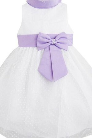 Robe de cortège enfant manche nulle avec nœud ligne a elevé - Photo 1