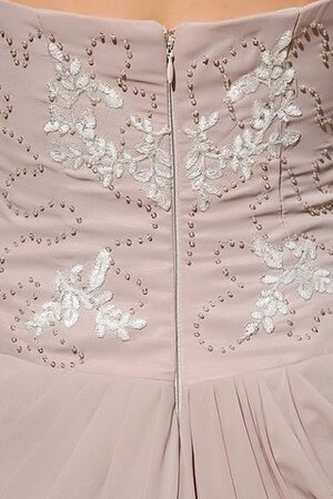 Abito da Sera in Chiffon con Applique Senza Maniche Lungo con Perline - Foto 6