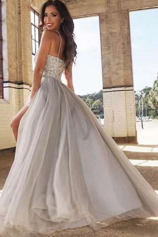 Robe de bal plissage romantique avec zip ligne a de traîne courte - Photo 2