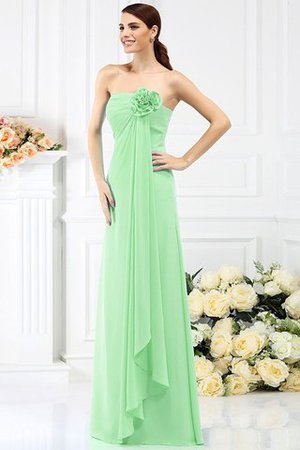 Robe demoiselle d'honneur longue avec fleurs avec chiffon de bustier ligne a - Photo 26