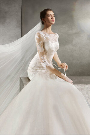 Robe de mariée cordon glamour en satin de princesse textile en tulle - Photo 5