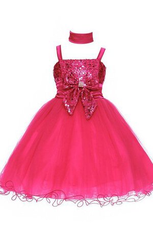 Abito da Cerimonia Bambini con Applique in Organza mini con Fiocco alta vita Conotta - Foto 1