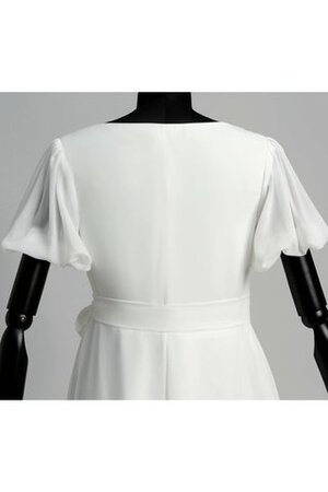 Robe de mariée robe bouffante delicat avec manche courte fermeutre eclair avec ruban - Photo 10