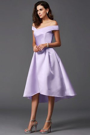 Robe demoiselle d'honneur naturel bref haut bas asymétrique de princesse - Photo 18