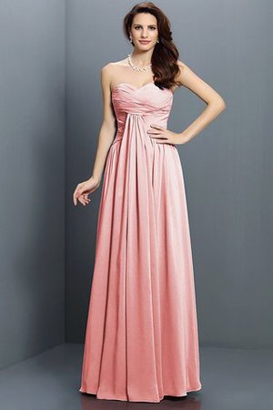 Robe demoiselle d'honneur longue de princesse jusqu'au sol fermeutre eclair en satin - Photo 21