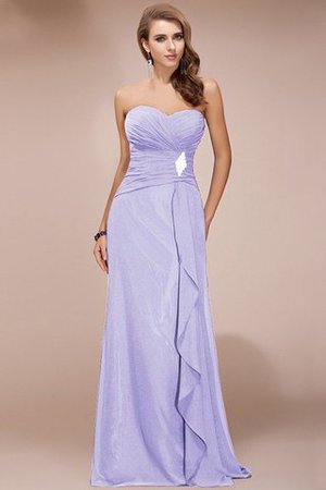 Robe demoiselle d'honneur longue avec perle en chiffon collant de lotus - Photo 16