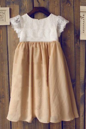 Robe de cortège enfant longue avec chiffon ligne a jusqu'au sol de princesse - Photo 1