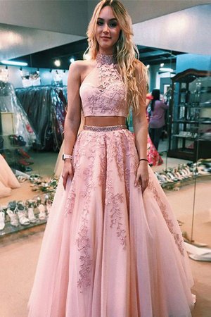 Vestido de Noche de Corte princesa de Escote halter de Hasta el suelo de Dulce - Foto 1