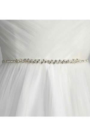 Abito da Sposa A-Line A Terra moda Conotta Fuori dalla spalla con Criss-cross - Foto 8