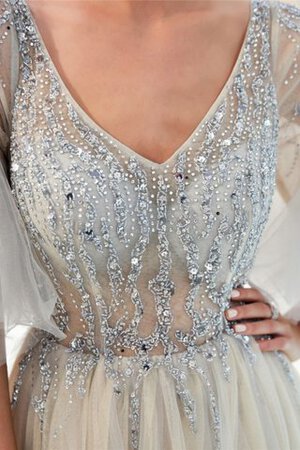 Robe de bal v encolure haute qualité de princesse luxueux romantique - Photo 8