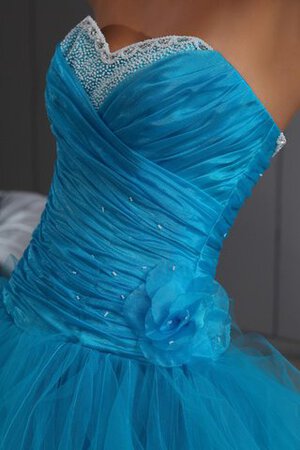 Abito Quinceanera in Tulle Cuore con Increspato A-Line con Increspature Ball Gown - Foto 4