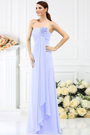 Robe demoiselle d'honneur longue avec fleurs avec chiffon de bustier ligne a - Photo 17