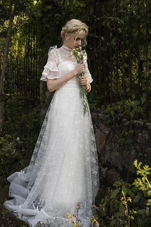 Robe de mariée branle en satin spécial formelle moderne - Photo 6