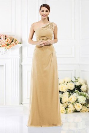 Robe demoiselle d'honneur longue en satin collant d'épaule asymétrique avec zip - Photo 17