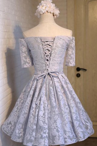 Herz-Ausschnitt Ärmelloses kurze Ärmeln normale Taille mini Elegantes Ballkleid - Bild 2