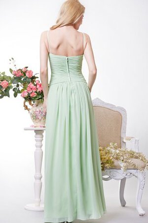 Chiffon A-Linie luxus bodenlanges Brautjungfernkleid mit Plissierungen mit kreuz - Bild 3