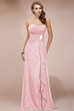 Robe demoiselle d'honneur longue avec perle en chiffon collant de lotus - Photo 20