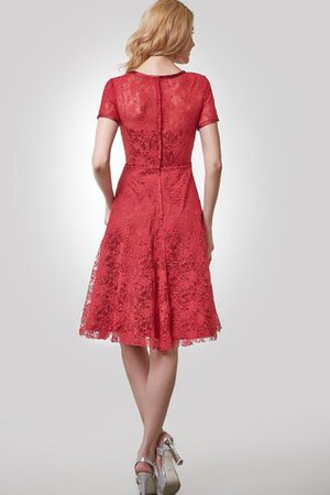 Robe de cocktail romantique facile luxueux a-ligne au niveau de cou - Photo 2