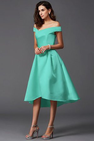 Robe demoiselle d'honneur naturel bref haut bas asymétrique de princesse - Photo 15