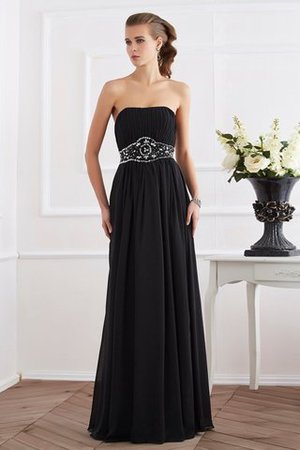 Robe de bal longue avec perle de tour de ceinture empire a-ligne de princesse - Photo 1