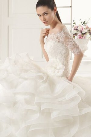 Robe de mariée distinguee exclusif impressioé avec zip de traîne moyenne - Photo 3