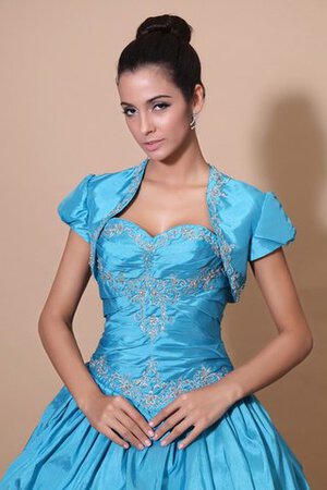 Robe de quinceanera de lotus de col en cœur ample - Photo 3