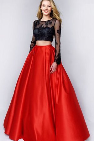 Robe de bal luxueux romantique 2 pice avec manche longue longueur au ras du sol - Photo 1