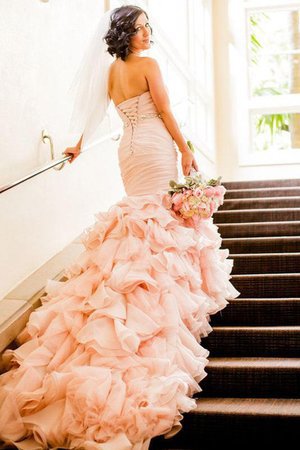 Vestido de Novia en Organza de Blusa plisada de Atractivo de Drapeado - Foto 2