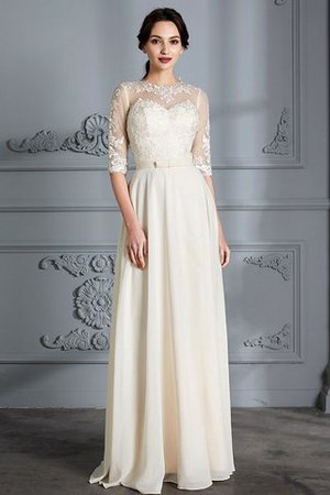 Robe de mariée facile de princesse longueur au ras du sol avec chiffon ligne a - Photo 3