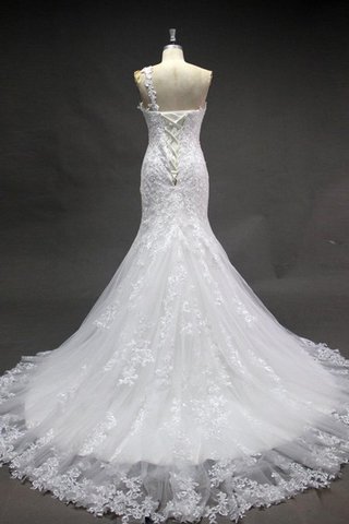 Vestido de Novia de Natural de Sin mangas de Un sólo hombro de Hasta el suelo - Foto 2