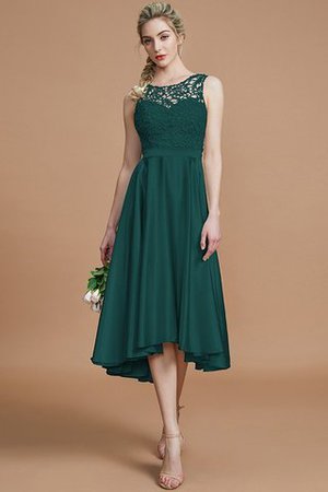 Robe demoiselle d'honneur bref naturel de princesse avec sans manches ligne a - Photo 14