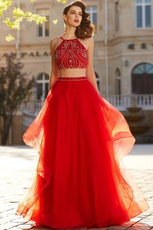 Robe de bal de princesse textile en tulle 2 pice avec sans manches jusqu'au sol - Photo 3