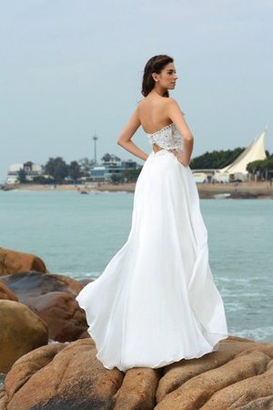 Abito da Sposa Alta Vita Senza Maniche A Terra Principessa in Chiffon - Foto 2