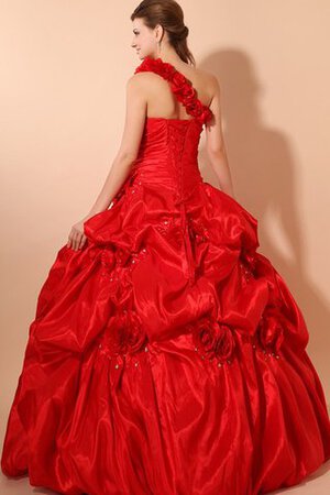 Vestido de Quinceañeras de Corte Evasé de Corte-A de Dobladillos de Escote Corazón - Foto 4