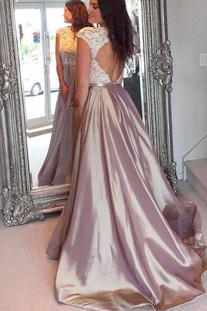 Robe de soirée de princesse ligne a avec décoration dentelle incroyable naturel - Photo 1