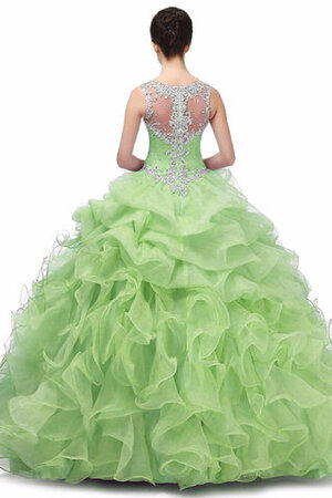 Robe de quinceanera de princesse absorbant jusqu'au sol majestueux longue - Photo 3