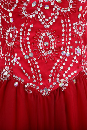 Formal Vestido de Fiesta de Capa Multi de Largo de Cordón de con Lentejuelas - Foto 3