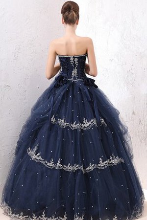 Robe douce seize decoration en fleur textile en tulle - Photo 3