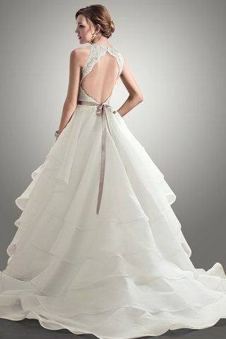 Abito da Sposa con Fusciacca Ball Gown in Taffeta Cuore in Organza A-Line - Foto 2