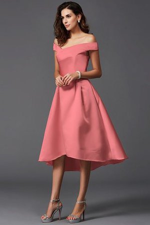 Robe demoiselle d'honneur naturel bref haut bas asymétrique de princesse - Photo 27