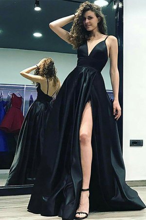 Vestido de Fiesta de Corte-A en Satén de Popular de Sin mangas - Foto 1