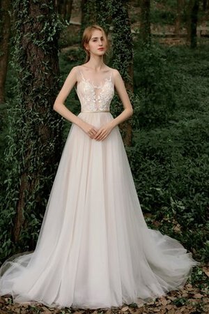 Abito da sposa medievale in tulle fantastico a riva all aperto cerniera - Foto 3