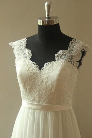 Robe de mariée longue elégant ceinture avec chiffon de lotus - Photo 3