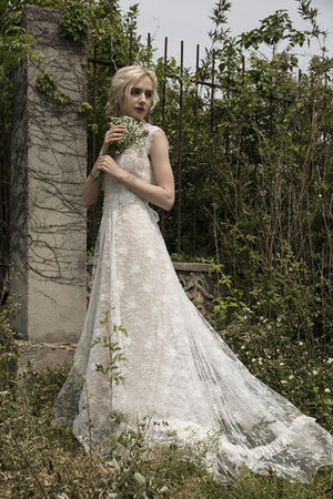 Abito da sposa stravagante a riva cerniera in pizzo squisito a-line - Foto 1